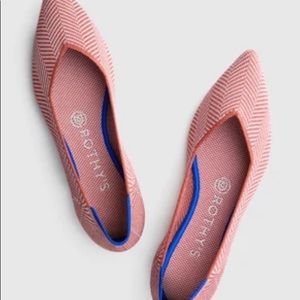 BNIB Rothy’s Amber Metallic Herringbone Points